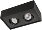 SG LEUCHTEN LED-Deckenanbauleuchte 14W Cube Lux 902554 2700K 940lm schwarz Konverter