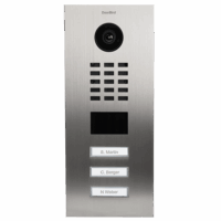 Bild vom Produkt: DoorBird IP Video Türstation D2103V mit drei Ruftasten, Edelstahl V2A