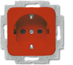 Busch-Jaeger SCHUKO Steckdosen-Einsatz rot 20 EUC-217-101
