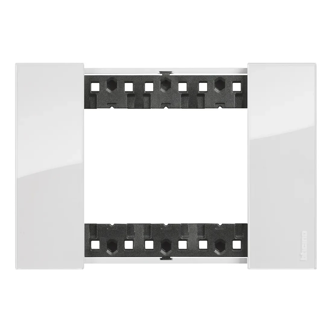 Legrand BTicino KA4803DW LivingNow Abdeckrahmen 3-modulig in der Farbausführung Ice