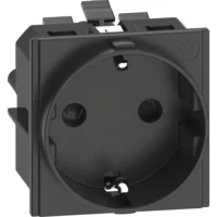 BTicino KG4141A LivingNow Schuko Steckdose mit schraublosem Anschluss Black