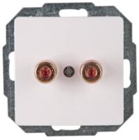 Kopp 921502085 Lautsprechersteckdose mit Anschlussf.4mm bis 16qmm Paris arktis
