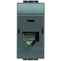BTicino L4262C5E LivingLight Datendose RJ45 ungesch. Kategorie5e UTP Anthrazit