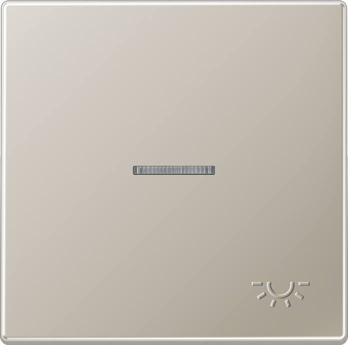 Jung Jung Wippe geprägtes Symbol Licht edelstahl ES 2990 KO5 LP