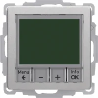 Berker Temperaturregler alu/lackiert Schließer+Zentralst. 20446084