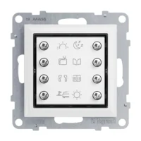 Legrand 765609 Seano MyHome Szenentaster zum Abrufen von 8 Szenarien in der