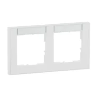 Legrand 765892 SEANO+2-fach Rahmen horizontal mit Beschriftungsfeld