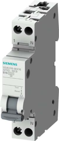 Bild vom Produkt: Siemens 5SV6016-6KK16 AFDD/MCB-Kombi 230V 6kA 1p+N B 16A Kompakt 1TE