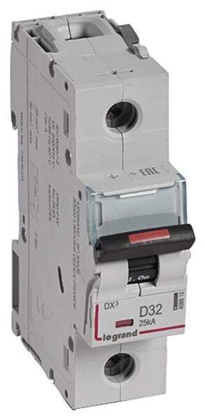 Legrand Legrand 409810 DX3 LS-Schalter D 32A 1-polig 25kA 230/400VAC 1,5TE