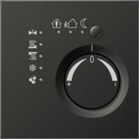 Jung KNX Stetigregler anthrazit mit integriert Busankoppler AL 2178 AN