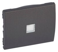 Legrand 771211 Wippe Fenster m.4Symbolen neutral, rot, Licht, Glocke dark bronze