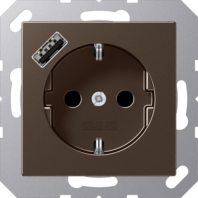 Jung Jung SCHUKO Steckdose mit USB Typ A A1520-18AMO