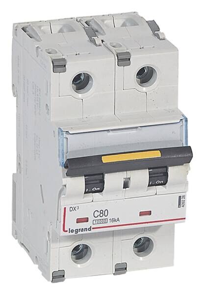 Legrand Legrand 409228 DX3 LS-Schalter C 80A 2-polig 10kA 400VAC 3TE