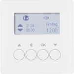 Berker KNX-Funk Jalousieschaltuhr polarweiß samt 85745129
