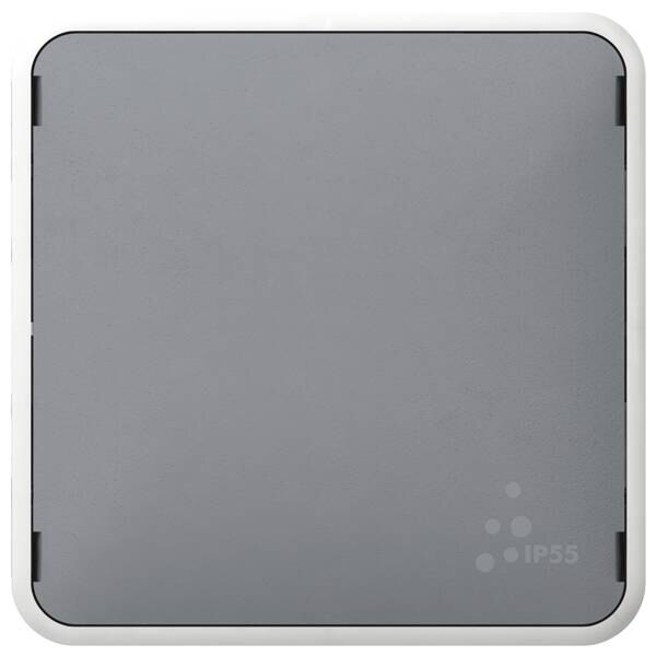 Legrand Legrand 069537 Blindabdeckung Feuchtraum Modular Plexo55 grau