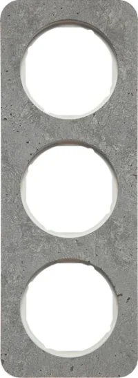 Berker Rahmen 3-fach Beton-grau/plw glanz 10132379