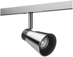 SG LEUCHTEN LED-Schienenstrahler 6W 1LED ZIP ZOOM 003517 si 3000K weiß 375lm GU10