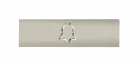 DoorBird D21x Namensschild für eine Ruftaste, Glockensymbol – RAL 9002