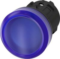 Siemens 3SU1001-6AA50-0AA0 Leuchtmelder 22mm rund Kunststoff blau Linse glatt