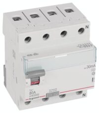 Legrand 411767 TX3 Fi-Schalter 80A 4-polig 30mA Typ A 400VAC 4TE