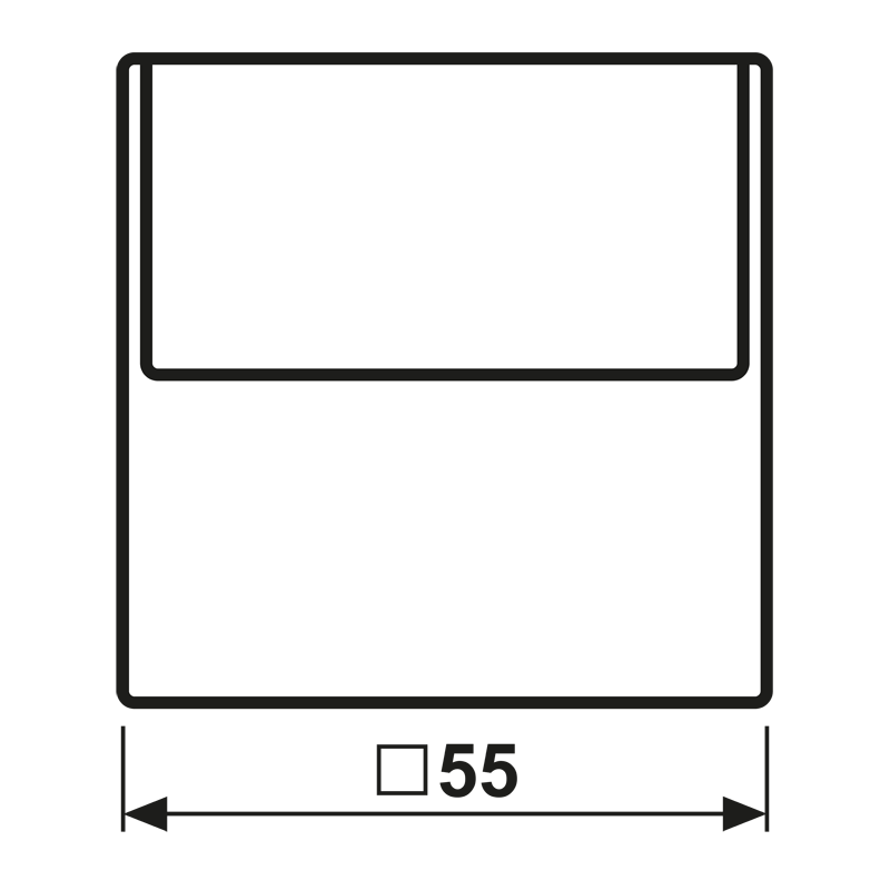 Jung Jung Hotelcard-Schalter schwarz ohne Taster-Einsatz A 590 CARD SW