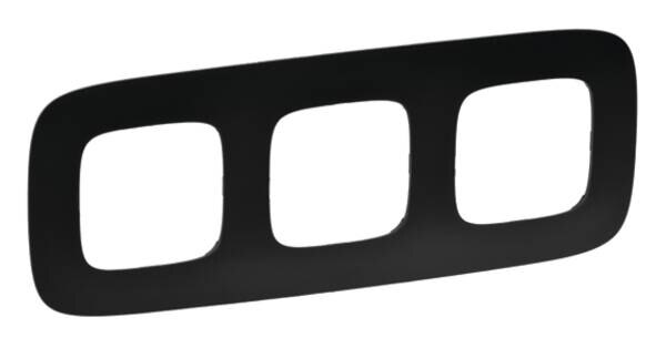 Legrand Legrand 754403 Rahmen 3-fach Valena Allure schwarz Thermoplast