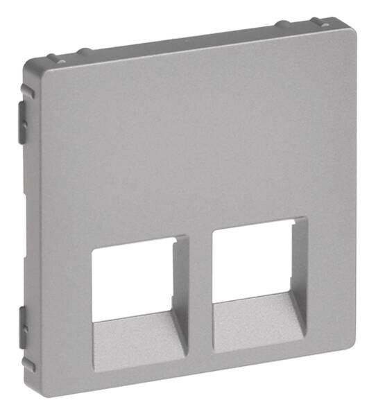 Legrand Legrand 755422 Abdeckung RJ11/RJ45 2-fach Valena Life Aluminium