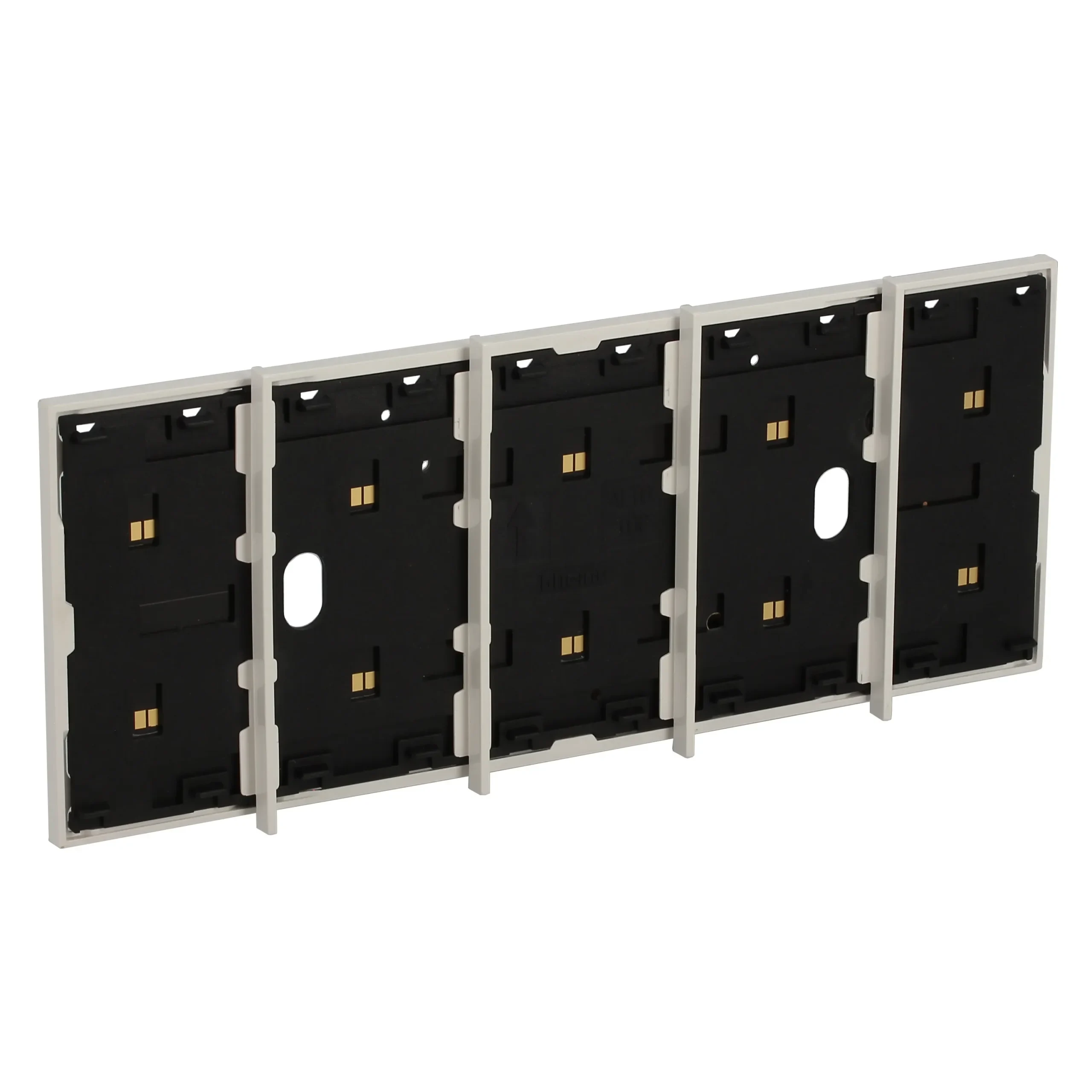 Legrand BTicino KW8104P1 LivingNow 5M Rahmen mit Busleitung f.4-modulige Dose White