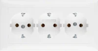 Berker 3-fach-Steckdose SCHUKO mit Abdeckplatte 47661909