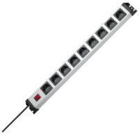 Kopp 227020018 Powerversal 9-fach 250V 16A IP20 2-polig beleuchtet872,6x71x58,3 sil-schwarz