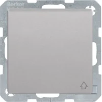 Berker SCHUKO-Steckdose alu/lackiert mit Klappdeckel 47516064