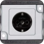 Merten SCHUKO-Steckdose mattsilber MEG2400-7060