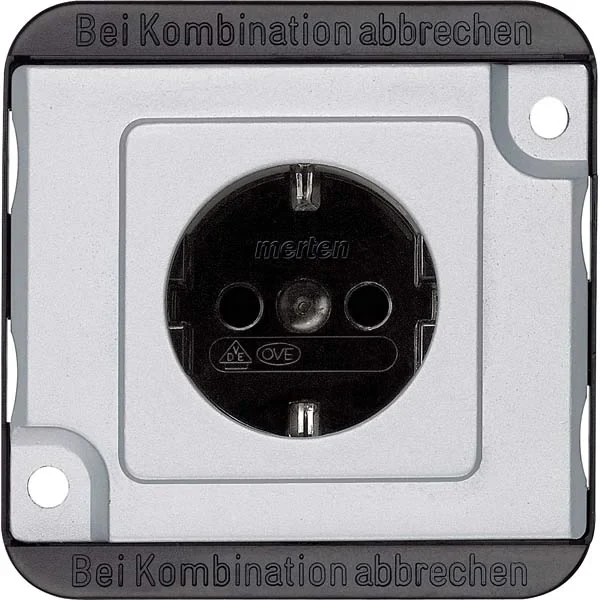 Merten SCHUKO-Steckdose mattsilber MEG2400-7060