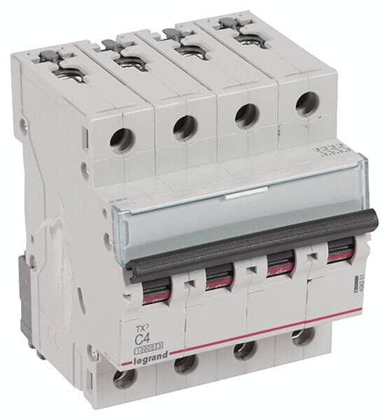 Legrand Legrand 404251 TX3 LS-Schalter C 4A 4-polig 10kA 400VAC 4TE