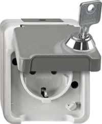 Merten SCHUKO-Steckdose lichtgrau MEG2423-8029