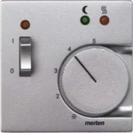Merten Zentralplatte alu für Fussbodenr Einsatz 535860
