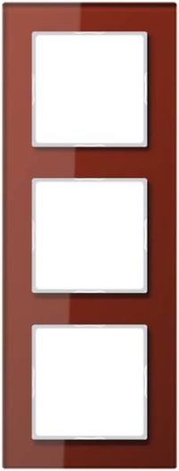 Jung AC583GLRT Glasrahmen 3fach Serie A creation rot