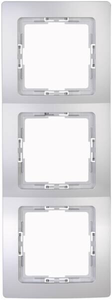 Kopp Kopp 308620009 Abdeckr.3-fach HK05 silber
