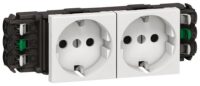 Legrand 077402 Steckdose 2-fach 4M weiß RAL9003