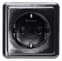 Kopp 101805003 STANDARD-APsteckdose 1-fach Farbe:schwarz