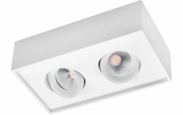 SG LEUCHTEN LED-Deckenanbauleuchte 14W Cube Lux 902549 3000K 1120lm weiß Konverter