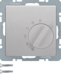 Berker Temperaturregler alu/lackiert Wechsler+Zentralst. 20266084