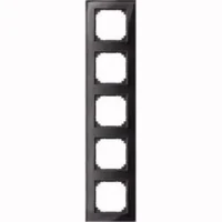 Merten Rahmen Glas 5 fach on/sw waage/senkrecht 489503
