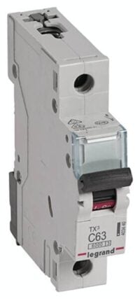 Legrand 403440 TX3 LS-Schalter C 63A 1-polig 6kA 230/400VAC 1TE
