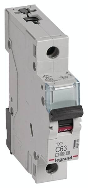 Legrand 403440 TX3 LS-Schalter C 63A 1-polig 6kA 230/400VAC 1TE