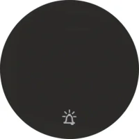 Berker Wippe schwarz/glänzend mit Aufdruck Klingel 16202025