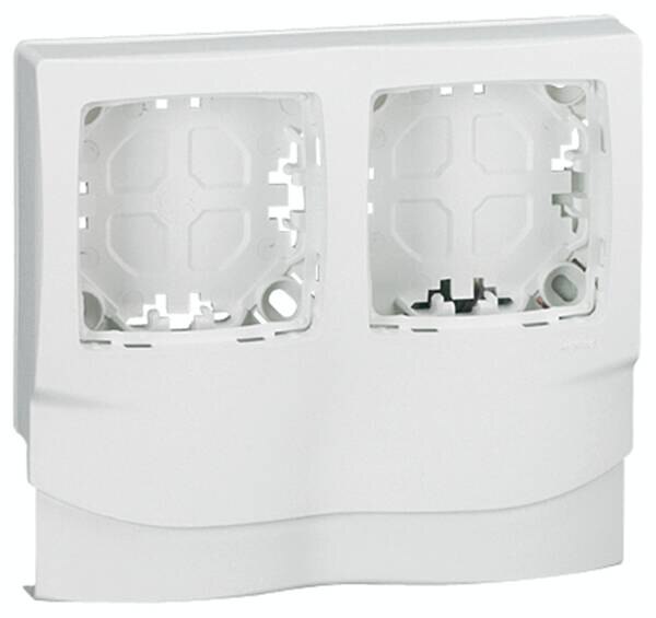 Legrand Legrand 031418 Anbaurahmen DLPlus 2-fach für senkrecht/waagerecht Montage 32/40/60/75x20
