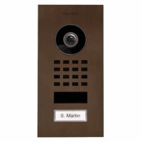DoorBird D1101V Unterputz IP Video Türsprechanlage – Echte Baubronze