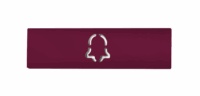 DoorBird D21x Namensschild für eine Ruftaste, Glockensymbol – RAL 4004