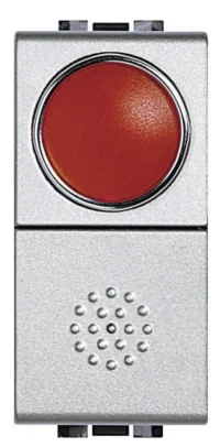 BTicino NT4038R Taster 1-polig Schließer mit Leuchtsignal Rot Tech